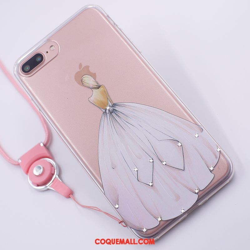 coque iphone 7 fleurie transparant