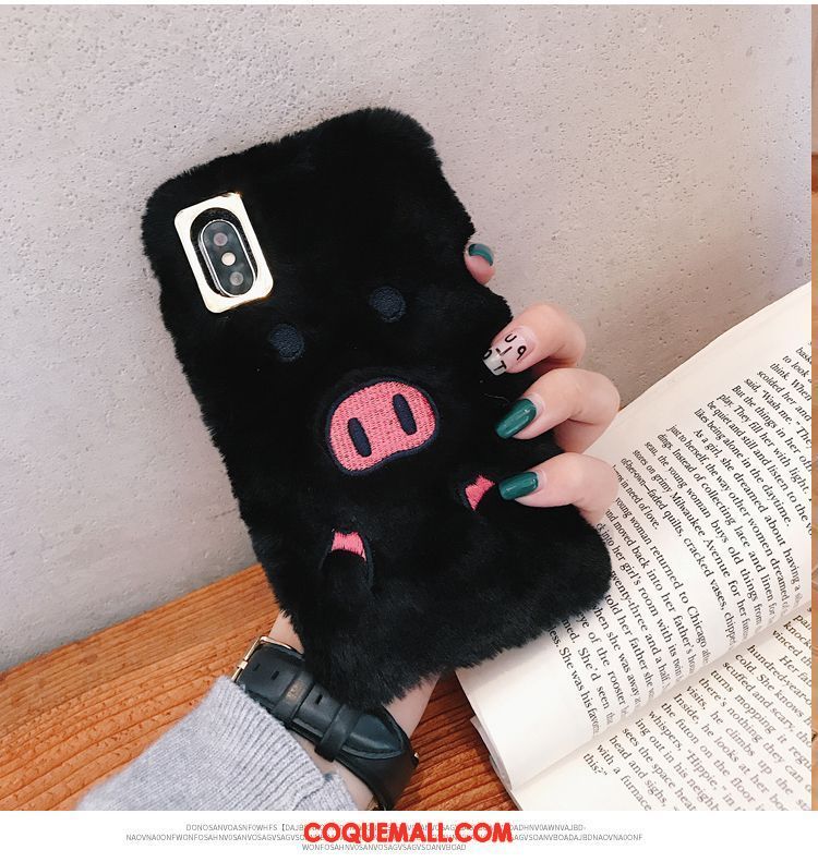 coque iphone xs max peluche