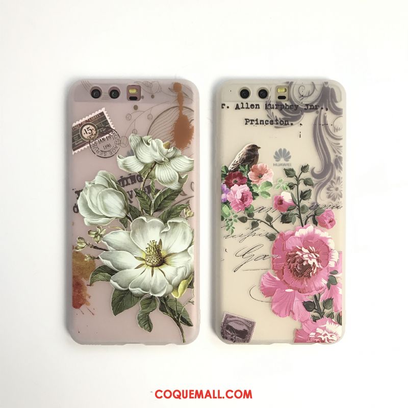 coque huawei p10 fleur