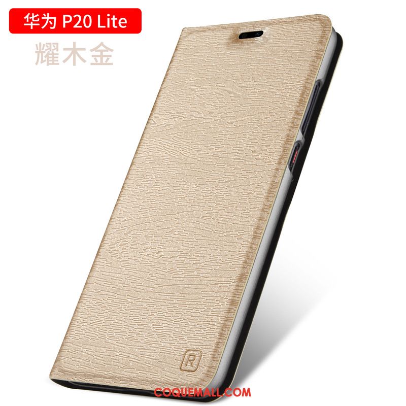 coque huawei p20 lite noir et or