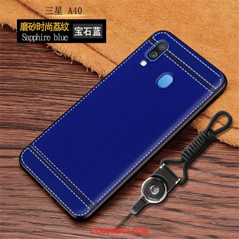 samsung a40 bleu coque