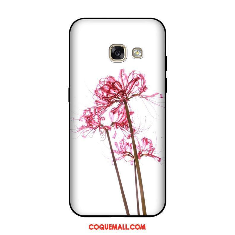 coque samsung a5 2017 silicone fleur