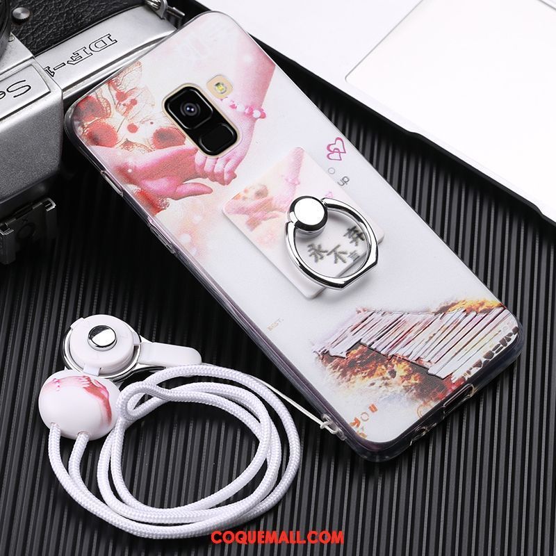 coque rose galaxy a8