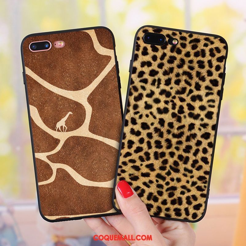 coque iphone 7 silicone leopard