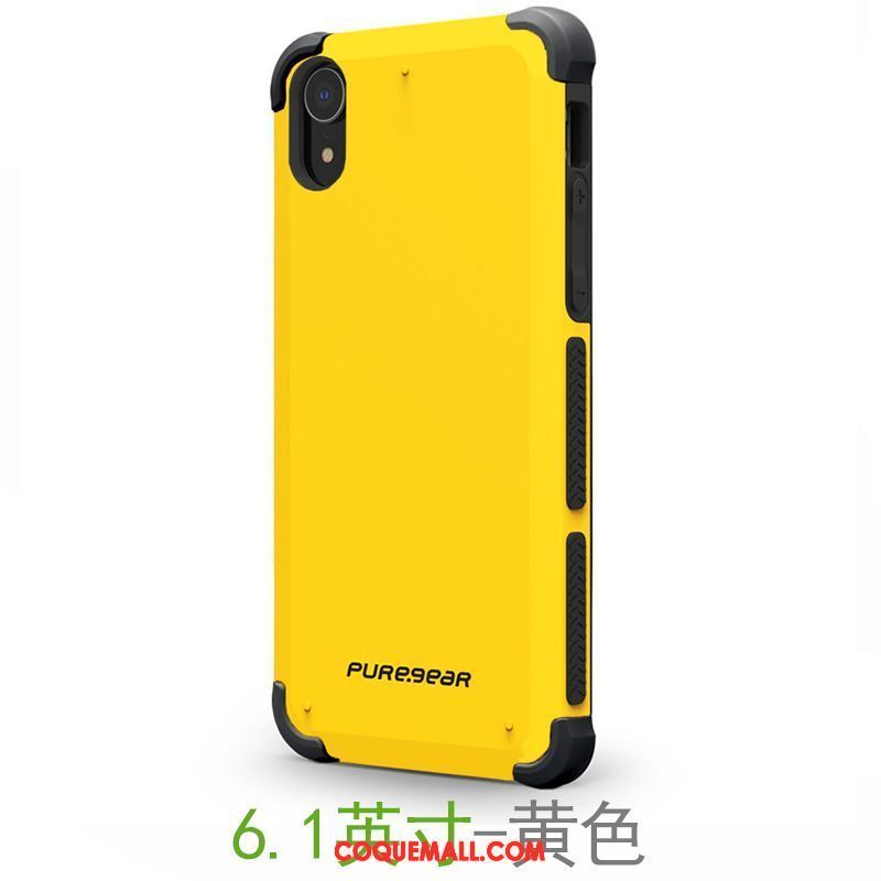 coque iphone xr jaune