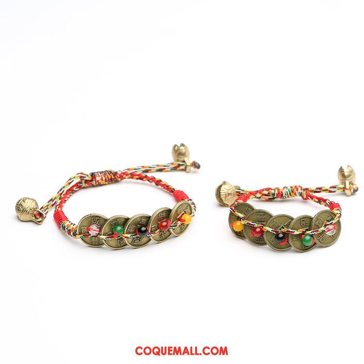 Bracelet De Cheville Femme Folk-custom Rouge Bracelet, Bracelet De Cheville Homme Couleur