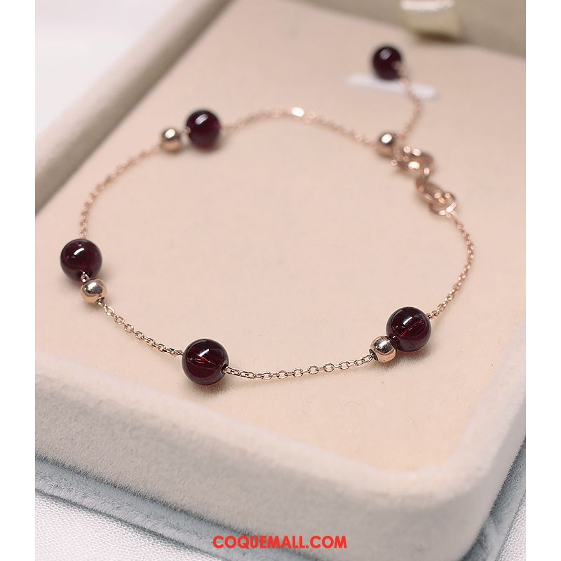 Bracelets Femme Rose Naturel Pure, Bracelets Bracelet Simple Gold