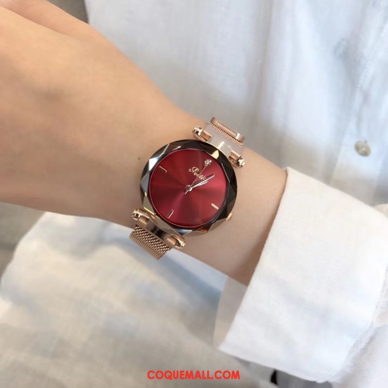 Gant Femme Montre À Bracelet Watchband Réseau, Gant Authentique Étanche Beige