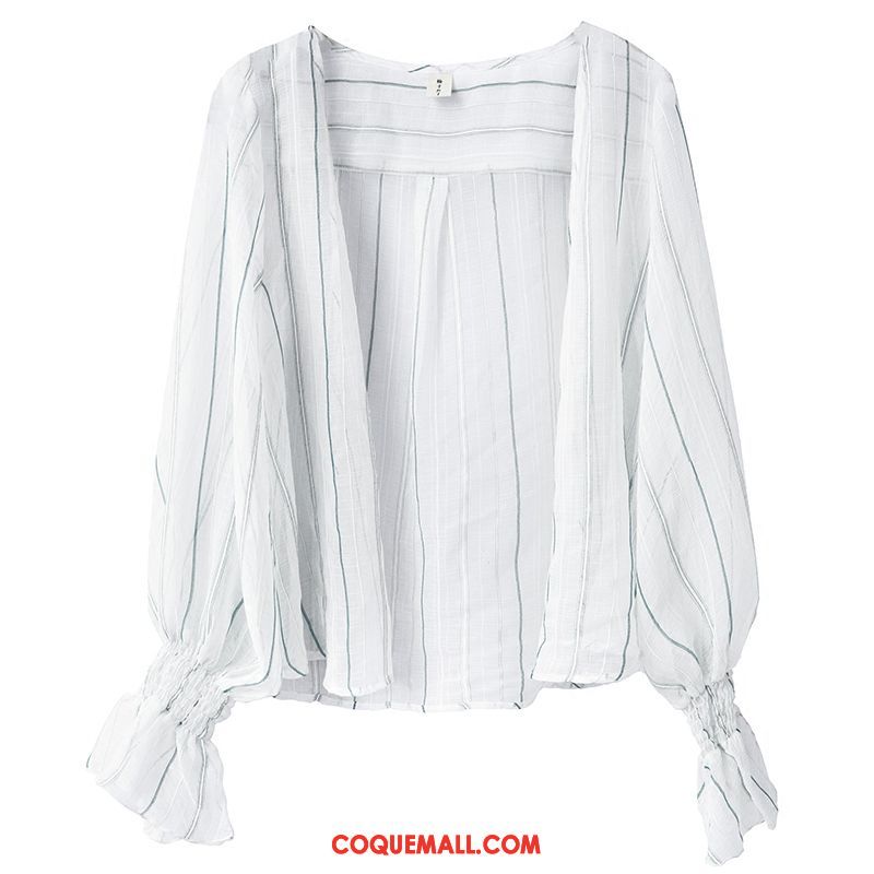 Vêtement Anti Uv Femme Été Le Nouveau Blanc, Vêtement Anti Uv Section Mince Blanc