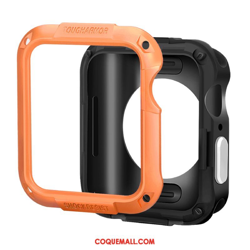 Étui Apple Watch Series 3 Silicone Incassable Accessoires, Coque Apple Watch Series 3 Protection Orange