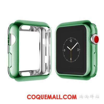 Étui Apple Watch Series 3 Vert Fluide Doux Protection, Coque Apple Watch Series 3 Tout Compris Border