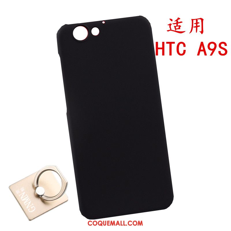 Étui Htc One A9s Difficile Protection Noir, Coque Htc One A9s Téléphone Portable Délavé En Daim