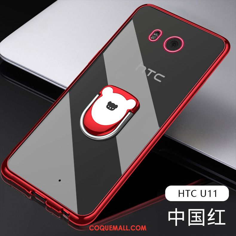 Étui Htc U11 Téléphone Portable Légère Silicone, Coque Htc U11 Transparent Fluide Doux