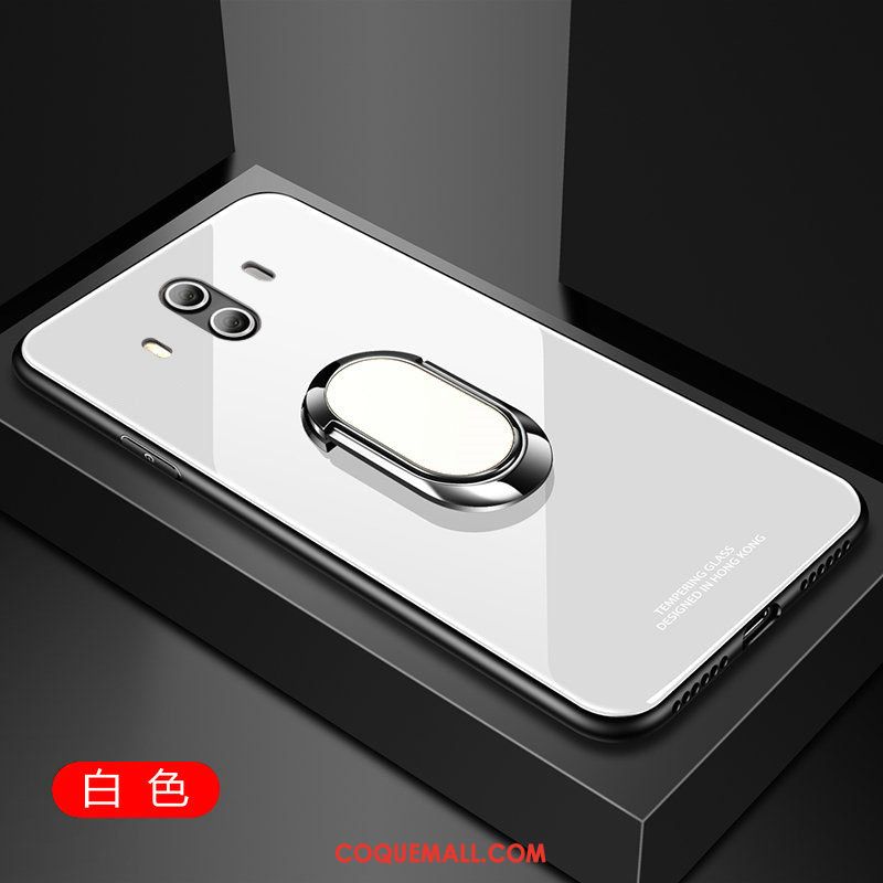 Étui Huawei Mate 10 Blanc Protection Téléphone Portable, Coque Huawei Mate 10 Verre Tout Compris