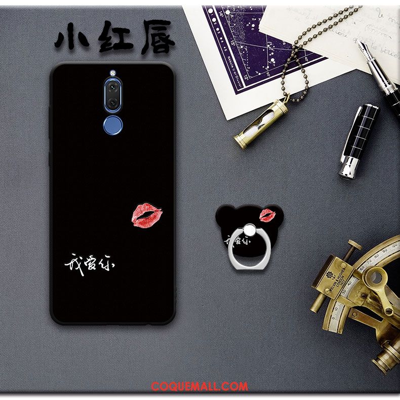 Étui Huawei Mate 10 Lite Personnalité Fluide Doux Protection, Coque Huawei Mate 10 Lite Téléphone Portable Noir