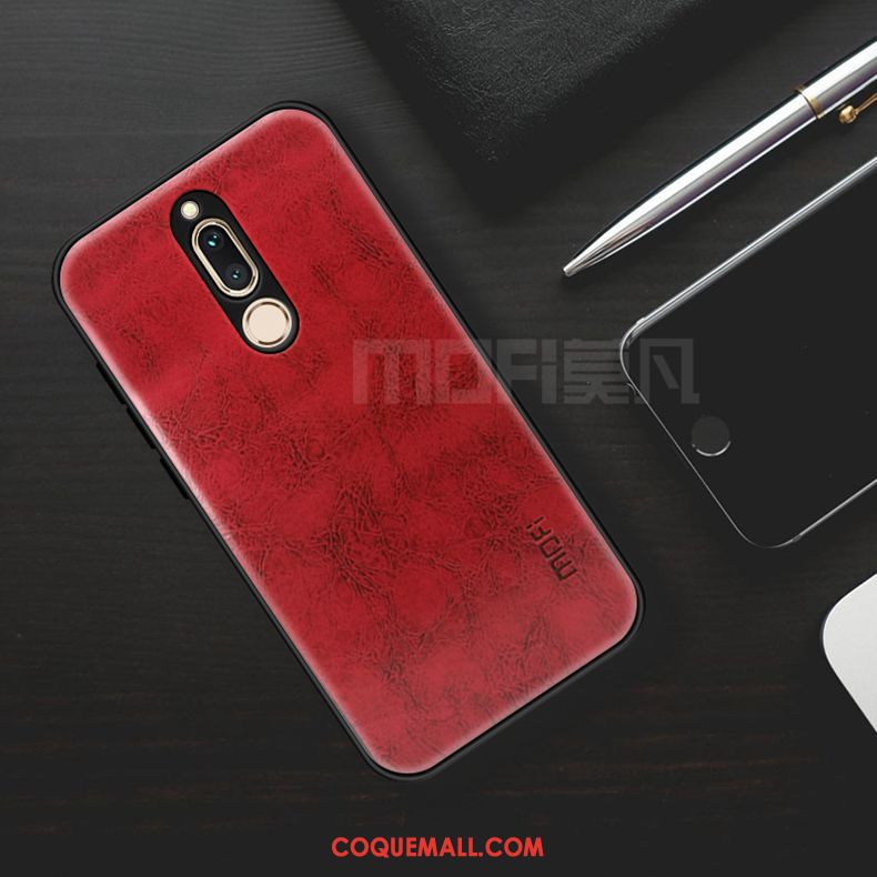Étui Huawei Mate 10 Lite Silicone Téléphone Portable Business, Coque Huawei Mate 10 Lite Très Mince Rouge