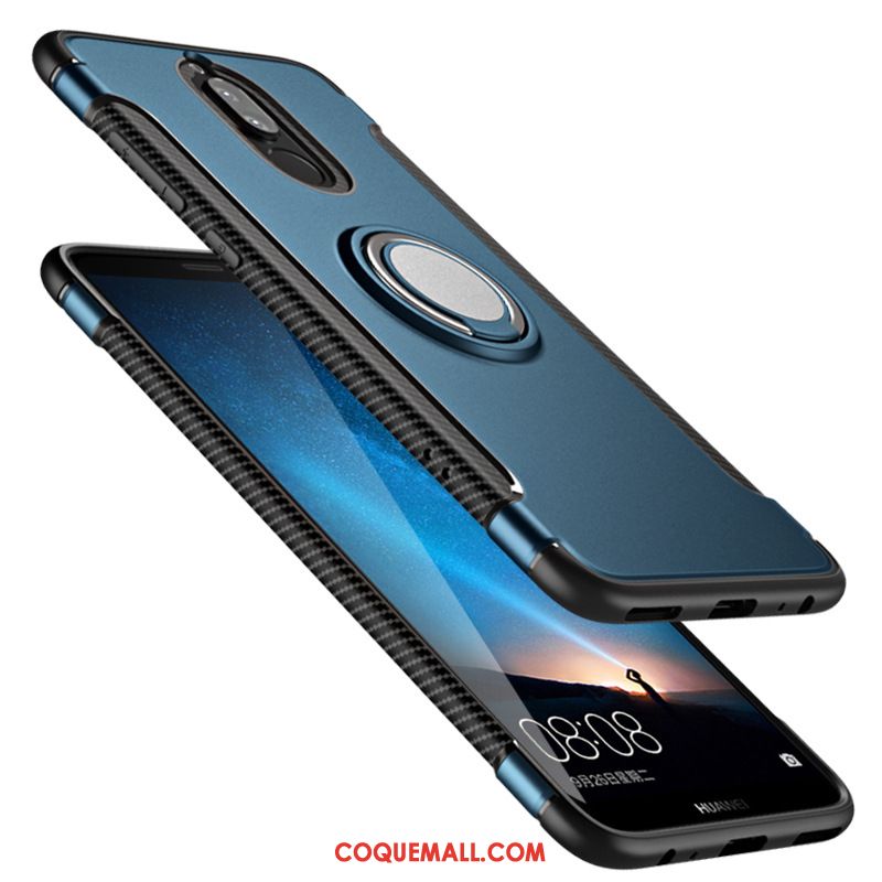 Étui Huawei Mate 10 Lite Téléphone Portable Bleu Protection, Coque Huawei Mate 10 Lite Anneau Magnétisme