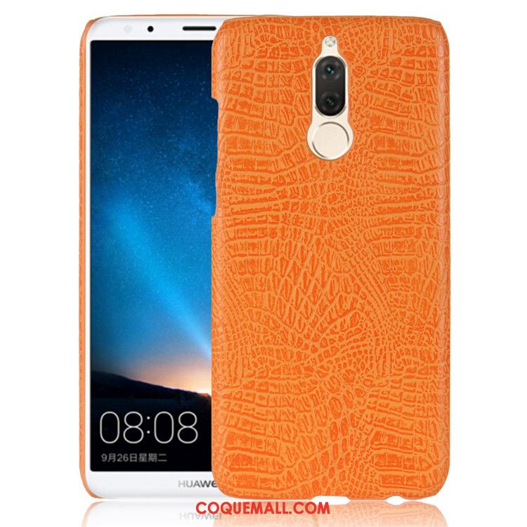 Étui Huawei Mate 10 Lite Téléphone Portable Cuir Protection, Coque Huawei Mate 10 Lite Orange