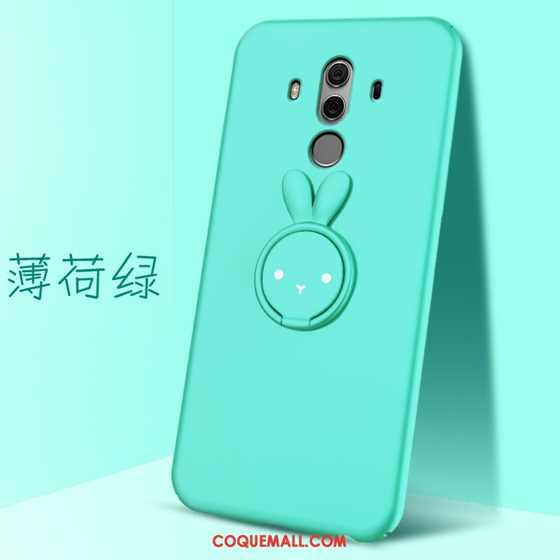 Étui Huawei Mate 10 Pro Support Difficile Téléphone Portable, Coque Huawei Mate 10 Pro Magnétisme Vert