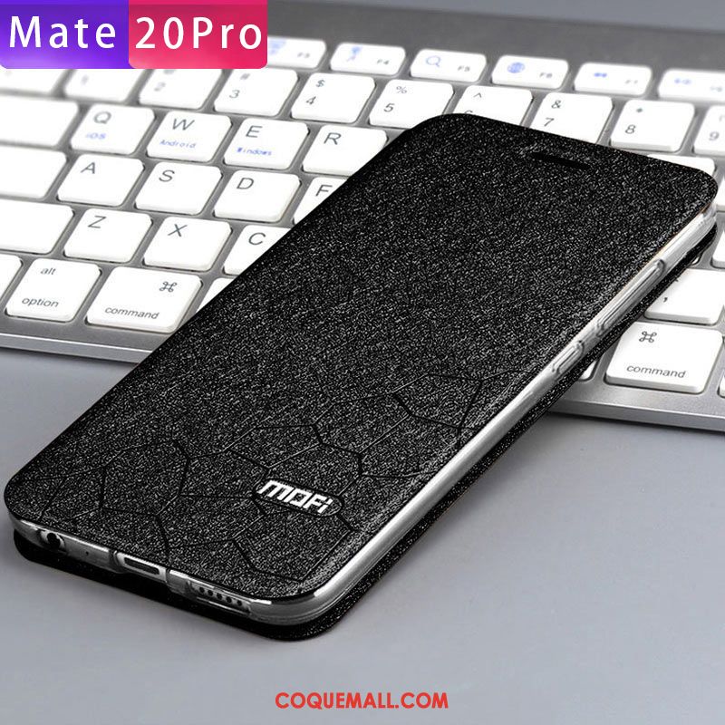 Étui Huawei Mate 20 Pro Délavé En Daim Protection Clamshell, Coque Huawei Mate 20 Pro Tout Compris Silicone