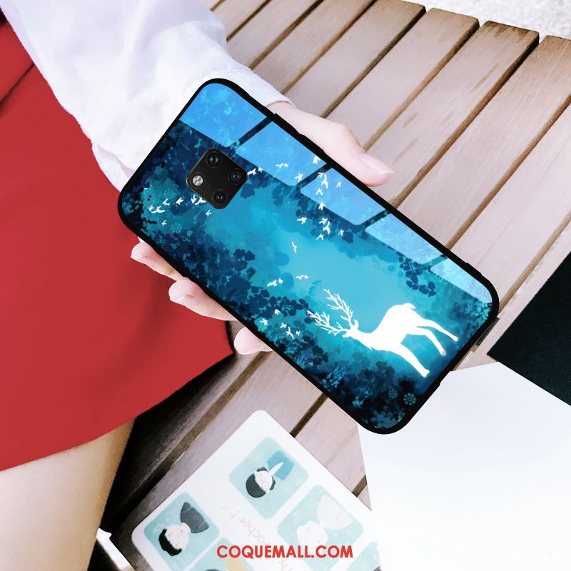 Étui Huawei Mate 20 Pro Silicone Vent Incassable, Coque Huawei Mate 20 Pro Marque De Tendance Miroir