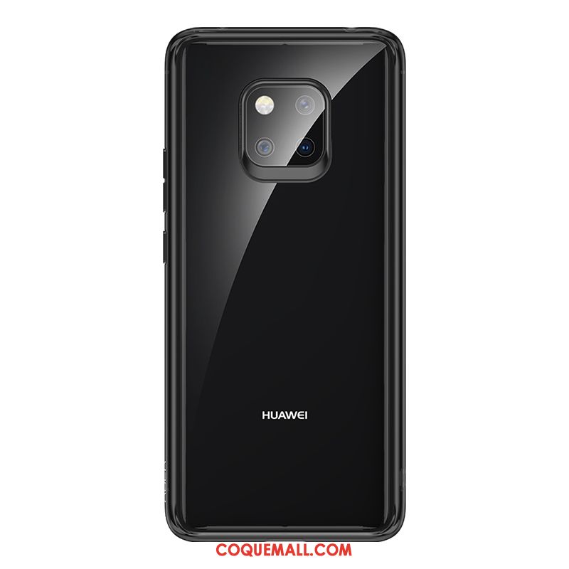 Étui Huawei Mate 20 Pro Transparent Nouveau Noir, Coque Huawei Mate 20 Pro Silicone Téléphone Portable
