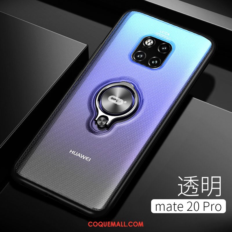 Étui Huawei Mate 20 Pro À Bord Incassable Support, Coque Huawei Mate 20 Pro Magnétisme Bleu