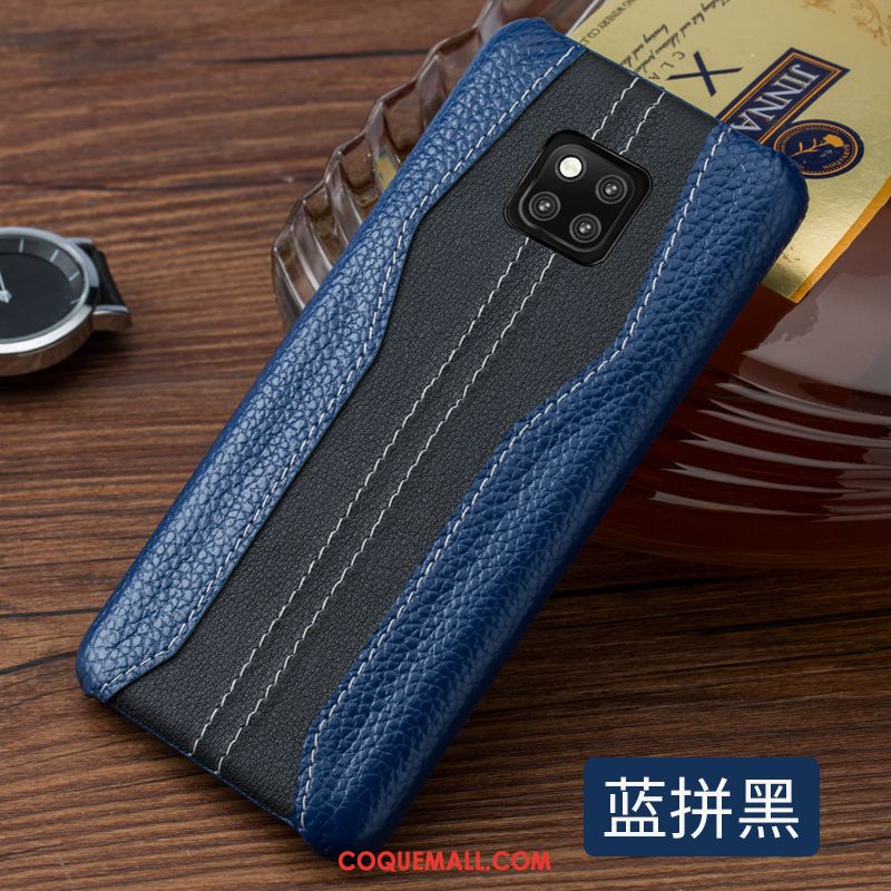 Étui Huawei Mate 20 Pro Étui En Cuir Bleu Personnalité, Coque Huawei Mate 20 Pro Téléphone Portable Incassable Braun
