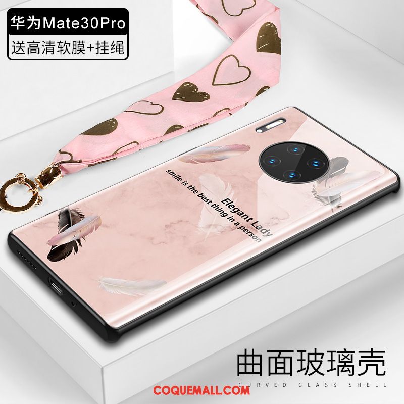 Étui Huawei Mate 30 Pro Nouveau Luxe Verre, Coque Huawei Mate 30 Pro Téléphone Portable Incassable