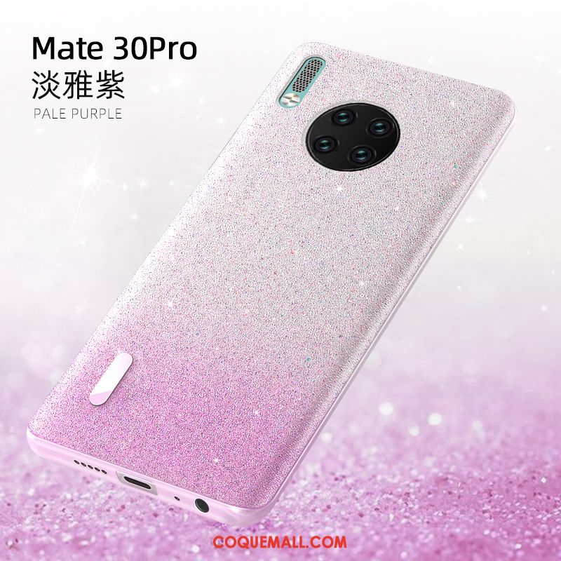 Étui Huawei Mate 30 Pro Violet Très Mince Mesh, Coque Huawei Mate 30 Pro Protection Personnalité