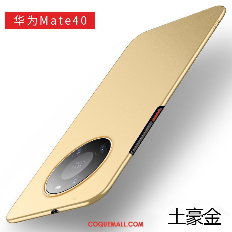 Étui Huawei Mate 40 Or Incassable Téléphone Portable, Coque Huawei Mate 40 Délavé En Daim Luxe