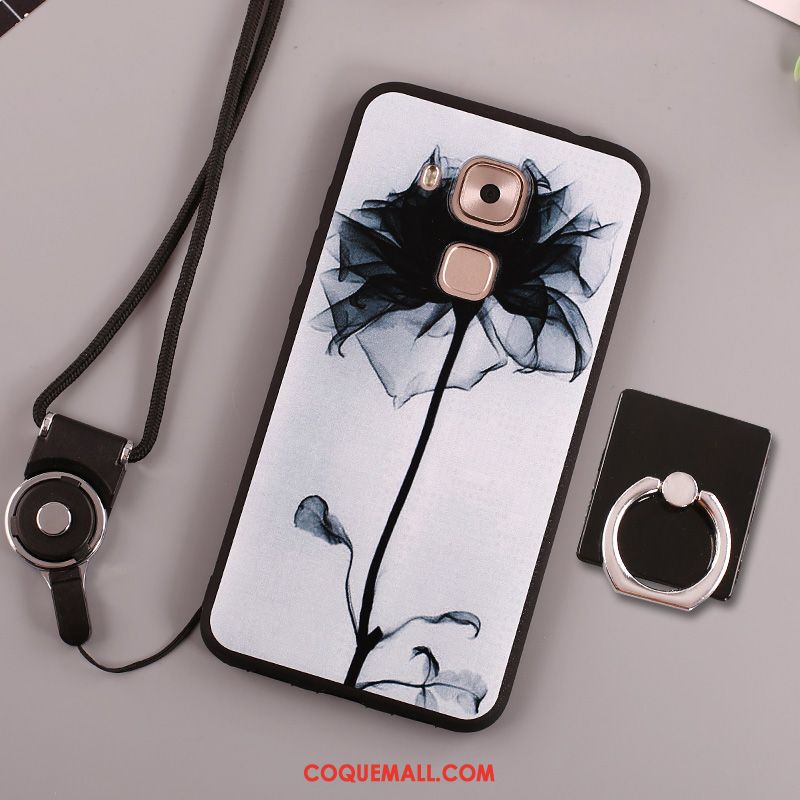 Étui Huawei Mate 8 Fluide Doux Tendance Noir, Coque Huawei Mate 8 Silicone Téléphone Portable