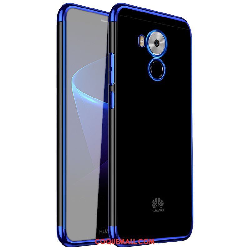 Étui Huawei Mate 8 Téléphone Portable Transparent Fluide Doux, Coque Huawei Mate 8 Membrane Bleu