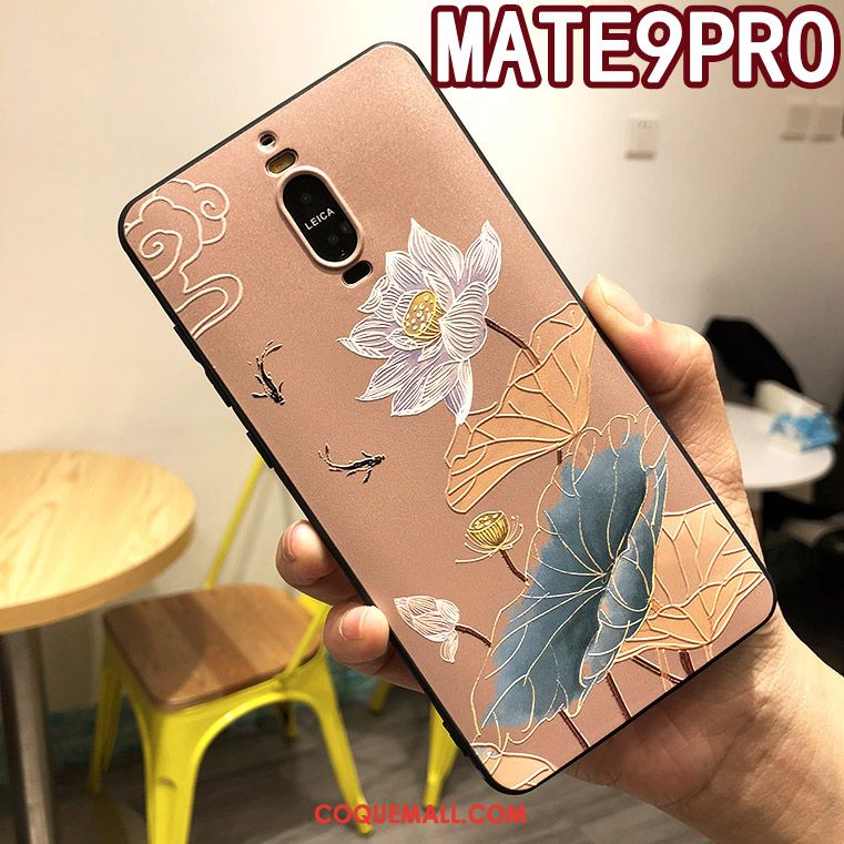 Étui Huawei Mate 9 Pro Protection Tendance Fluide Doux, Coque Huawei Mate 9 Pro Téléphone Portable Incassable Beige Farbe