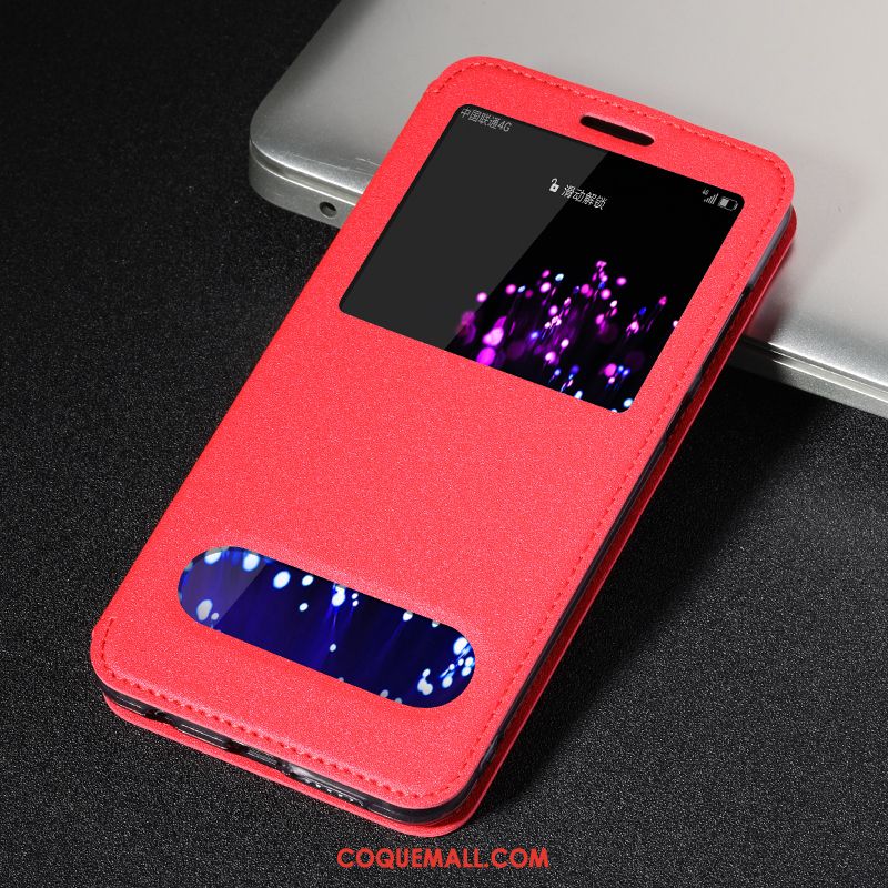 Étui Huawei Nova 2s Étui En Cuir Business Téléphone Portable, Coque Huawei Nova 2s Rouge Incassable