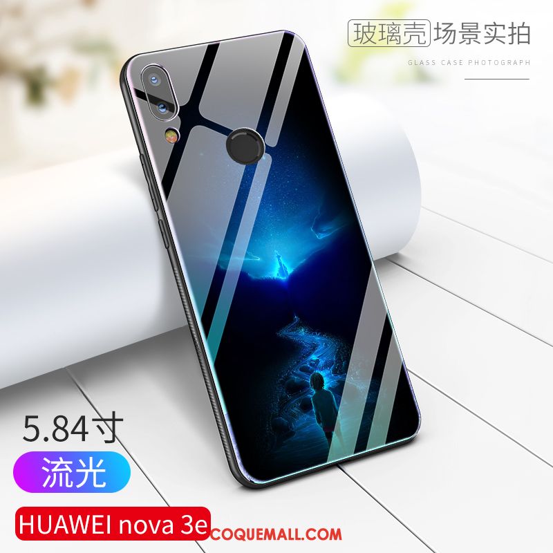Étui Huawei Nova 3e Créatif Ciel Étoilé Net Rouge, Coque Huawei Nova 3e Tendance Incassable