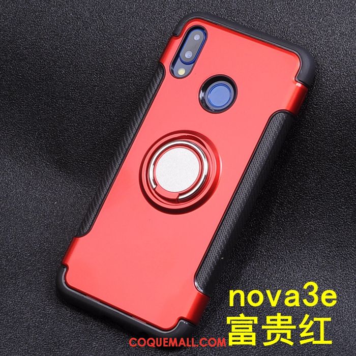 Étui Huawei Nova 3e Tendance Tout Compris Protection, Coque Huawei Nova 3e Rouge Silicone