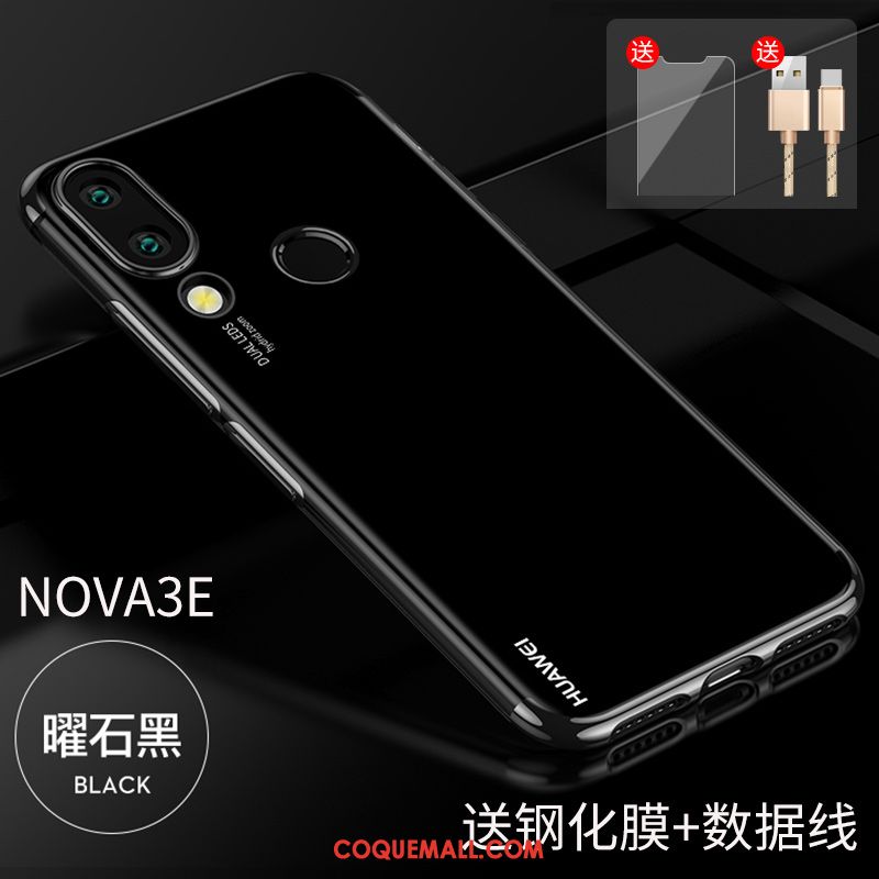 Étui Huawei Nova 3e Tendance Verre Tout Compris, Coque Huawei Nova 3e Incassable Protection