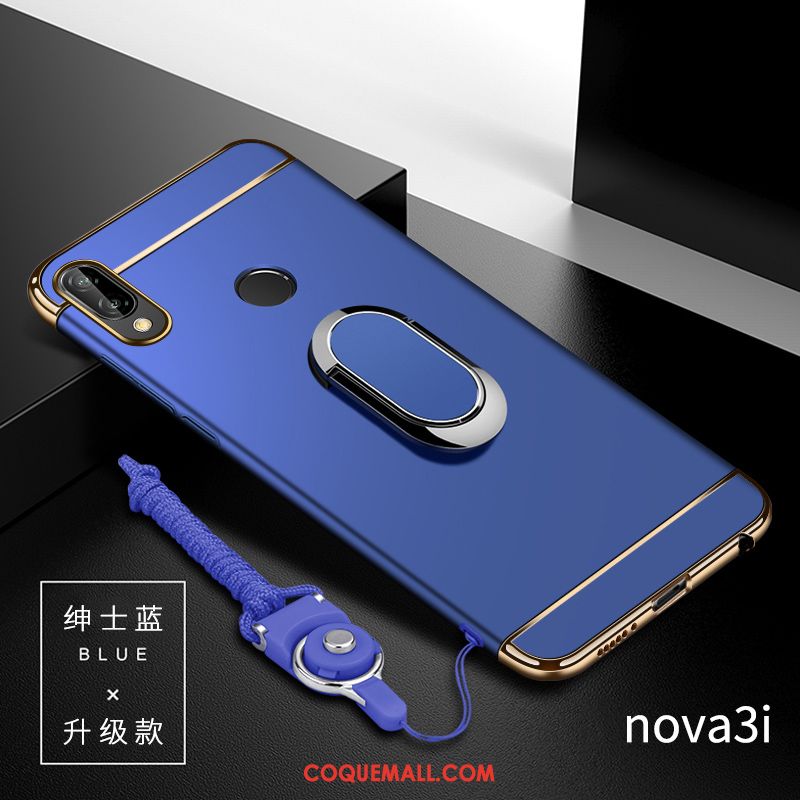 Étui Huawei Nova 3i Tendance Net Rouge Incassable, Coque Huawei Nova 3i Bleu Téléphone Portable