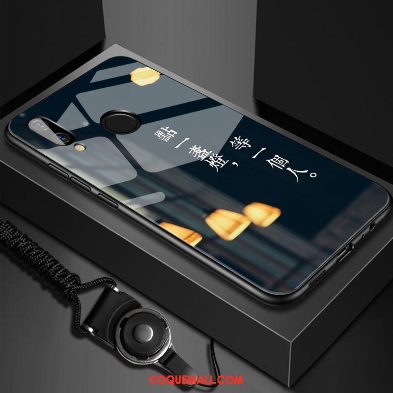 Étui Huawei P Smart 2019 Bleu Jeunesse Verre, Coque Huawei P Smart 2019 Téléphone Portable Personnalisé