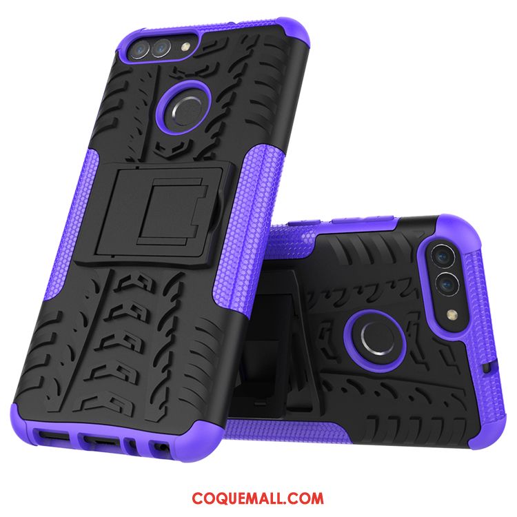Étui Huawei P Smart Protection Incassable Violet, Coque Huawei P Smart Téléphone Portable Silicone
