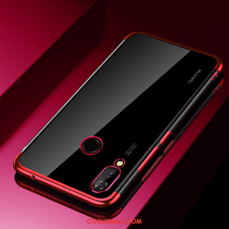 Étui Huawei P Smart+ Silicone Téléphone Portable Transparent, Coque Huawei P Smart+ Nouveau Simple