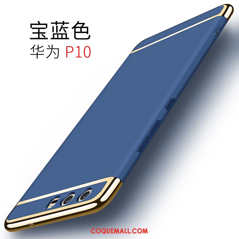 Étui Huawei P10 Bleu Protection Incassable, Coque Huawei P10 Téléphone Portable Difficile