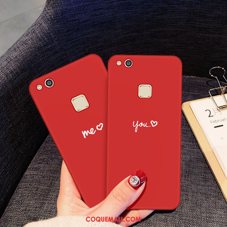 Étui Huawei P10 Lite Amoureux Rouge Personnalité, Coque Huawei P10 Lite Jeunesse Silicone