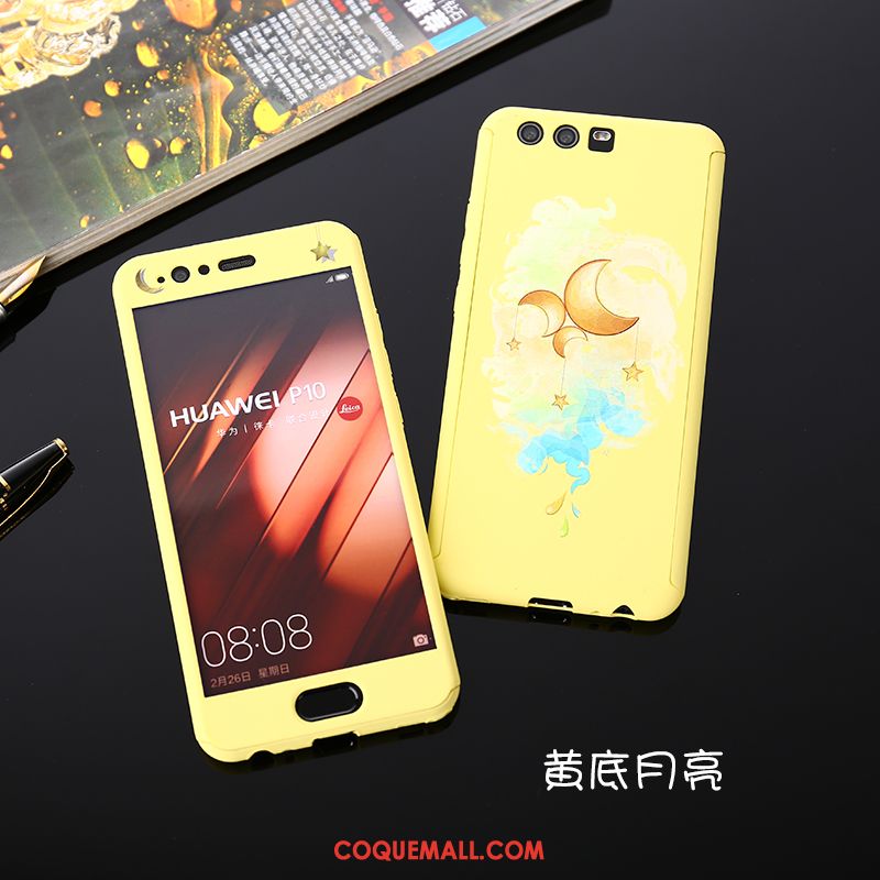 Étui Huawei P10 Tout Compris Difficile Brillant, Coque Huawei P10 Jaune Téléphone Portable