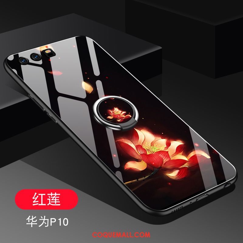 Étui Huawei P10 Tout Compris Pu Rouge, Coque Huawei P10 Téléphone Portable Magnétisme