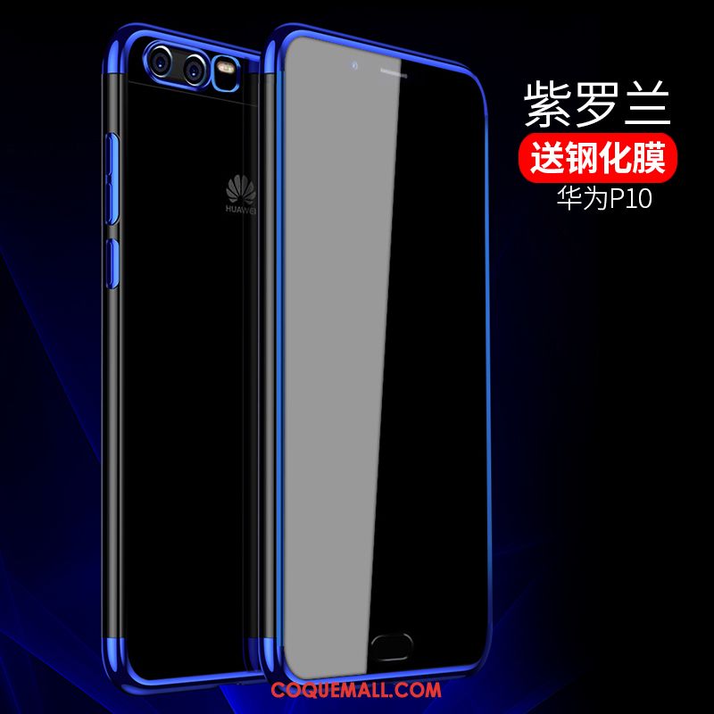 Étui Huawei P10 Téléphone Portable Sentir Rouge, Coque Huawei P10 Placage Bleu Nackte Farbe