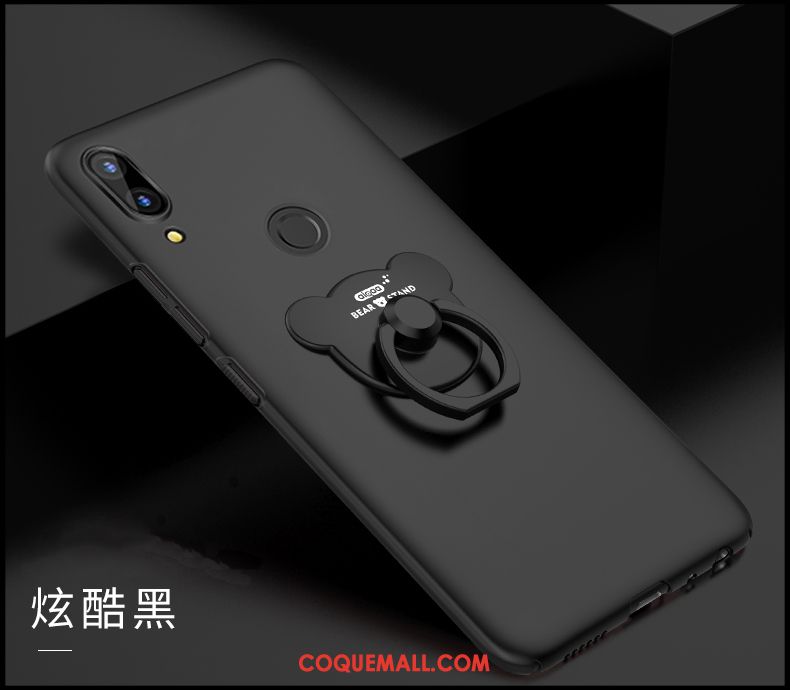 Étui Huawei P20 Lite Très Mince Délavé En Daim Noir, Coque Huawei P20 Lite Charmant Téléphone Portable