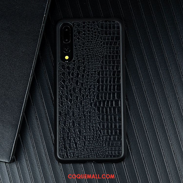 Étui Huawei P20 Pro Noir Étui En Cuir Téléphone Portable, Coque Huawei P20 Pro Tout Compris Incassable