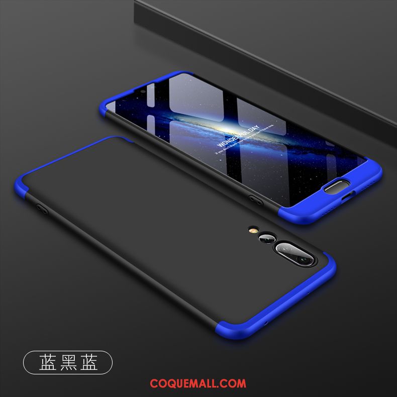 Étui Huawei P20 Pro Tempérer Téléphone Portable Bleu, Coque Huawei P20 Pro Argent Tout Compris